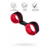 Красно-черные велюровые оковы Anonymo - ToyFa - купить с доставкой в Кирове