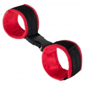 Красно-черные велюровые оковы Anonymo - ToyFa - купить с доставкой в Кирове