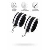 Серебристо-черные наручники Anonymo - ToyFa - купить с доставкой в Кирове