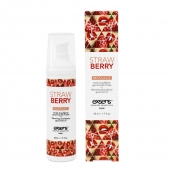 Разогревающее массажное масло  с ароматом клубники Gourmet Strawberry - 50 мл. - Exsens - купить с доставкой в Кирове