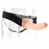 Полый страпон 8  Hollow Strap-On телесного цвета - 19 см. - Pipedream - купить с доставкой в Кирове