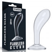 Прозрачный стимулятор простаты Flawless Clear Prostate Plug - 15 см. - Lovetoy - в Кирове купить с доставкой