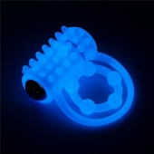 Голубое, светящееся в темноте виброкольцо Lumino Play Vibrating Penis Ring - Lovetoy - в Кирове купить с доставкой