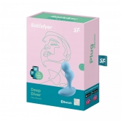 Голубой анальный вибростимулятор Deep Driver - 11,2 см. - Satisfyer - в Кирове купить с доставкой