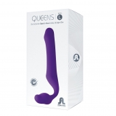 Фиолетовый безремневой страпон Queens L - Adrien Lastic - купить с доставкой в Кирове