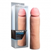 Телесная фаллическая насадка на пенис Magnum Xtender - 23 см. - Blush Novelties - в Кирове купить с доставкой