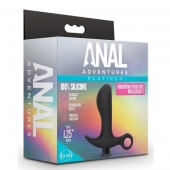 Черный анальный вибратор Silicone Vibrating Prostate Massager 01 - 10,8 см. - Blush Novelties - в Кирове купить с доставкой
