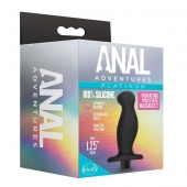 Черный анальный вибромассажёр Silicone Vibrating Prostate Massager 02 - 10,8 см. - Blush Novelties - в Кирове купить с доставкой