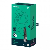 Черный анальный вибратор Hot Passion с функцией нагрева - Satisfyer - в Кирове купить с доставкой