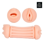 Двусторонний мастурбатор - ротик и вагина - Bior toys - в Кирове купить с доставкой