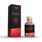 Массажный гель с ароматом клубники Strawberry - 30 мл. - INTT - купить с доставкой в Кирове