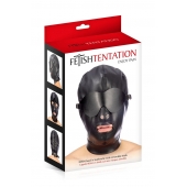 Маска-шлем с отверстием для рта и съемными шорами - Fetish Tentation - купить с доставкой в Кирове