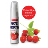 Гель-смазка Tutti-frutti с земляничным вкусом - 30 гр. - Биоритм - купить с доставкой в Кирове