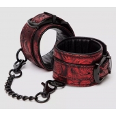 Красно-черные наручники Reversible Faux Leather Wrist Cuffs - Fifty Shades of Grey - купить с доставкой в Кирове