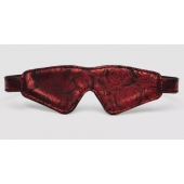 Двусторонняя красно-черная маска на глаза Reversible Faux Leather Blindfold - Fifty Shades of Grey - купить с доставкой в Кирове