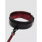 Стильный ошейник с поводком Reversible Faux Leather Collar and Lead - Fifty Shades of Grey - купить с доставкой в Кирове