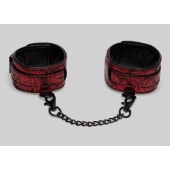 Красно-черные оковы Reversible Faux Leather Ankle Cuffs - Fifty Shades of Grey - купить с доставкой в Кирове