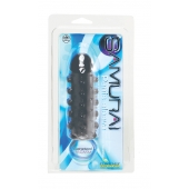 Дымчатая стимулирующая насадка с закрытой головкой SAMURAI PENIS SLEEVE BLACK - 14,5 см. - NMC - в Кирове купить с доставкой