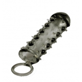 Дымчатая стимулирующая насадка с закрытой головкой SAMURAI PENIS SLEEVE BLACK - 14,5 см. - NMC - в Кирове купить с доставкой