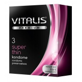 Ультратонкие презервативы VITALIS PREMIUM super thin - 3 шт. - Vitalis - купить с доставкой в Кирове