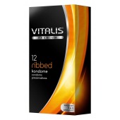 Ребристые презервативы VITALIS PREMIUM ribbed - 12 шт. - Vitalis - купить с доставкой в Кирове