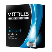 Классические презервативы VITALIS PREMIUM natural - 3 шт. - Vitalis - купить с доставкой в Кирове