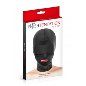 Сплошная маска на голову с прорезью для рта - Fetish Tentation - купить с доставкой в Кирове