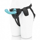 Голубая изогнутая насадка 6in Remote Control Ripple P-Spot G-Spot на черных трусиках - 16 см. - Pegasus - купить с доставкой в Кирове