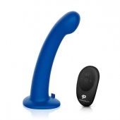 Синяя насадка Remote Control P-Spot G-Spot с черными трусиками - 20 см. - Pegasus - купить с доставкой в Кирове