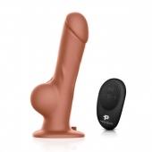 Реалистичный страпон с радиоуправлением Remote Control Realistic - 21 см. - Pegasus - купить с доставкой в Кирове