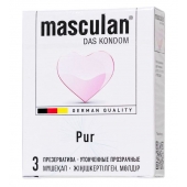 Супертонкие презервативы Masculan Pur - 3 шт. - Masculan - купить с доставкой в Кирове