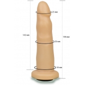Телесная насадка Harness - 15,8 см. - LOVETOY (А-Полимер) - купить с доставкой в Кирове