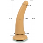 Телесная гладкая насадка Harness - 13,3 см. - LOVETOY (А-Полимер) - купить с доставкой в Кирове