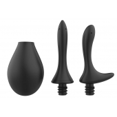 Черный анальный душ Nexus Anal Douche Set с 2 сменными насадками - Nexus Range - купить с доставкой в Кирове