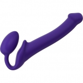 Фиолетовый безремневой страпон Silicone Bendable Strap-On - size M - Strap-on-me - купить с доставкой в Кирове