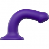 Фиолетовый фаллоимитатор-насадка Strap-On-Me Dildo Dual Density size M - 18 см. - Strap-on-me - купить с доставкой в Кирове