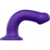 Фиолетовый фаллоимитатор-насадка Strap-On-Me Dildo Dual Density size L - 19 см. - Strap-on-me - купить с доставкой в Кирове