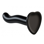 Черный фаллоимитатор-насадка Strap-On-Me P G spot Dildo size S - 16,4 см. - Strap-on-me - купить с доставкой в Кирове