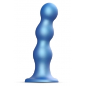 Голубая насадка Strap-On-Me Dildo Plug Balls size S - Strap-on-me - купить с доставкой в Кирове