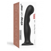 Черная насадка Strap-On-Me Dildo Plug P G size XXL - Strap-on-me - купить с доставкой в Кирове