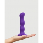 Фиолетовая насадка Strap-On-Me Dildo Geisha Balls size M - Strap-on-me - купить с доставкой в Кирове
