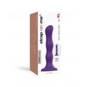 Фиолетовая насадка Strap-On-Me Dildo Geisha Balls size XL - Strap-on-me - купить с доставкой в Кирове