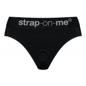 Черные трусики для насадок Heroine Lingerie Harness - size S - Strap-on-me - купить с доставкой в Кирове