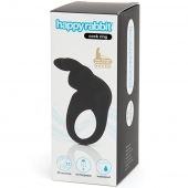 Черное эрекционное виброкольцо Happy Rabbit Rechargeable Rabbit Cock Ring - Happy Rabbit - в Кирове купить с доставкой