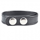 Кольцо на пенис SNAP COCK RING из искусственной кожи на клепках - BlueLine - в Кирове купить с доставкой