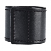Хомут-утяжка для мошонки из искусственной кожи на липучке VELCRO BALL STRETCHER- 4 см. - BlueLine - в Кирове купить с доставкой
