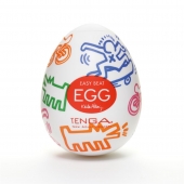 Мастурбатор-яйцо Keith Haring EGG STREET - Tenga - в Кирове купить с доставкой