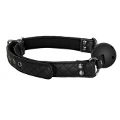 Черный кляп-шарик BALL GAG DIAMOND - Dream Toys - купить с доставкой в Кирове