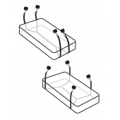 Фиксаторы для кровати WRAPAROUND MATTRESS RESTRAIN - Pipedream - купить с доставкой в Кирове