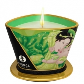 Массажная свеча Exotic Green Tea с ароматом зелёного чая - 170 мл. - Shunga - купить с доставкой в Кирове